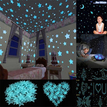 Load image into Gallery viewer, Glow in the dark 3D Stars